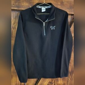 Victoria’s Secret PINK Black Quarter Zip XS